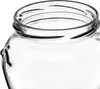 A close-up shot of the rim and upper portion of a clear glass jar. Anteprima dell’immagine prodotto