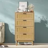UnboxG Comò con 4 cassetti, comò in legno massello color Anteprima dell’immagine prodotto 1