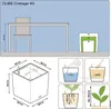 Kvetináč LECHUZA CUBE Cottage 40 grafitovo čierny | Náhľad obrázku produktu 8