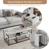 INONEFT Salontafel, set van 2, woonkamertafel met open Productafbeelding-voorbeeld 3
