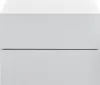 A front view of a white, two-drawer nightstand. Anteprima dell’immagine prodotto