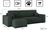 Sofa w kształcie L BEST narożnik tkanina Poso ciemnozielony Podgląd zdjęcia produktu 7