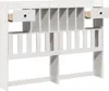 vidaXL Kopfteil mit Stauraum Weiß 150 cm Massivholz Kiefer Produktbild-Vorschau 4
