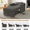 ProximaX Canapé-lit individuel noir - Tissu chenille, Voir les images du produit 11