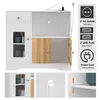 Küche Sideboard mit Steckdose für Mikrowelle Küchenschrank Produktbild-Vorschau 4