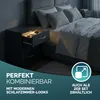 CASARIA® Comodino con LED 3 Cassetti Capienti 54x39x28 cm Anteprima dell’immagine prodotto 8