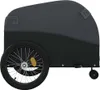 vidaXL Rimorchio per biciclette nero 45 kg ferro Anteprima dell’immagine prodotto 6