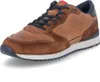 A single brown and blue sneaker is shown against a white background. Produktbild-Vorschau