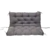 A gray bench cushion and backrest set on a white background. Produktbild-Vorschau