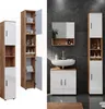 Meuble salle de bain Vicco Irma Blanc brillant/Chêne doré Voir les images du produit 1