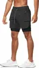 ASKSA Herren 2 in 1 Shorts Laufshorts Fitness Laufhose Gym Produktbild-Vorschau 2