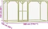 vidaXL Hühnerkäfig 3x1,5x1,5 m Kiefernholz Imprägniert Produktbild-Vorschau 5