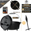 Dutch Oven Set Gusseisen Deckelheber Feuertopf Schmortopf Produktbild-Vorschau 4