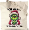 Ich Hasse Weihnachten Jutebeutel Weihnachtsmuffel Sarkasmus Produktbild-Vorschau 1