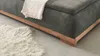 Schlafsofa Schlafcouch grau 208 cm mit Bettkasten - AMBRA - Produktbild-Vorschau 4