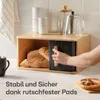 Praknu Brotkasten Groß aus  Holz mit Schiebetür - Produktbild-Vorschau 6