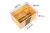 Karibu Sauna Innensauna Heimsauna MILA 3 Sparset 196x146 cm Produktbild-Vorschau 4