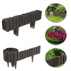 XMTECH 4,6m Palissade de jardin aspect bois, bordure de Voir les images du produit 1