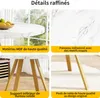 okwish Tavolo da cucina rotondo Tavolo da pranzo in MDF per Anteprima dell’immagine prodotto 7