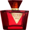A red Guess Seductive Red Eau de Toilette bottle with a gold label. Voir les images du produit