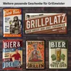 Retro Blechschilder Grillen - GRILLREGELN Schild - BBQ Produktbild-Vorschau 6