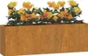 vidaXL Bac à plantes mural 2 pcs. Acier corten rouillé Voir les images du produit 3