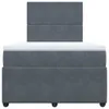 Boxspringbett mit Matratze Dunkelgrau 120x200 cm Samt Produktbild-Vorschau 6