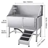 Station de lavage pour chiens SucceBuy en acier inoxydable, Voir les images du produit 8