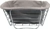 KESPER Brot- und Obstkorb Metall/Textil 21x21x11cm grau  Voir les images du produit 8