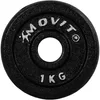 MOVIT Hantelscheiben Set PRO, Gusseisen, 4x 1,0 kg, Produktbild-Vorschau 3