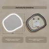 Kúpe??ové zrkadlo 84x74cm - koso?tverec s LED osvetlením - Náhľad obrázku produktu 8
