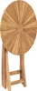 vidaXL Tavolo da giardino pieghevole Ø 60 cm in legno Anteprima dell’immagine prodotto 4