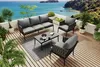 4-teilig Gartenmöbel Set Lounge-Set Sitzgruppe verzinkter Produktbild-Vorschau 8