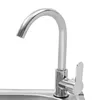 A close-up shot of a chrome kitchen faucet and sink. Podgląd zdjęcia produktu