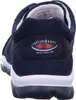 The back view of a navy blue Rollingsoft by Gabor sneaker. Voir les images du produit