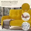 Dwuosobowy fotel sztruksowy Sweiko z komfortową tapicerką Podgląd zdjęcia produktu 3