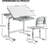 Toboli Kit Bureau évolutif pour enfants – 664 x 365 x Voir les images du produit 5