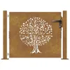 Gartentor 100x100 cm Cortenstahl Baumdesign Produktbild-Vorschau 4