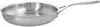 A stainless steel frying pan on a white background. Voir les images du produit