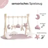 LuMali Baby Gym z 8 zabawkami i matą, składana łukowa Podgląd zdjęcia produktu 2