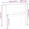Mesa consola de estilo rústico, color roble ahumado, Vista previa de la imagen del producto 7