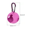 Roter und rosa Silikon-Golfball-Greifer mit Karabiner Produktbild-Vorschau 2