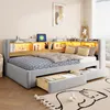 Divano letto trasformabile in letto a giorno Merax, 90x200 Anteprima dell’immagine prodotto 2