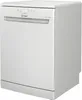 A white Indesit dishwasher is shown from a three-quarter angle against a white background. Voir les images du produit