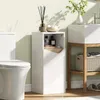 Badezimmerschrank klein, Badschrank schmal, stehend, mit Produktbild-Vorschau 3