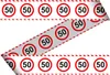 Absperrband zum 50. Geburtstag Produktbild-Vorschau 1