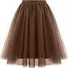ASKSA Jupe Tullée Femme 50 ans Jupe Rétro Ballet Jupe de Voir les images du produit 1