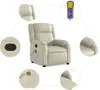 vidaXL Massagesessel Creme Kunstleder Produktbild-Vorschau 6