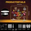 LED poznš¢mkovš¢ tabule s barvami 35x25cm/13,7x9,8 palce, 4 Náhled obrázku produktu 2