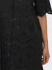 ONLY Stilvolles Kleid Lochstickerei Kurzarm Knopfleiste Produktbild-Vorschau 5